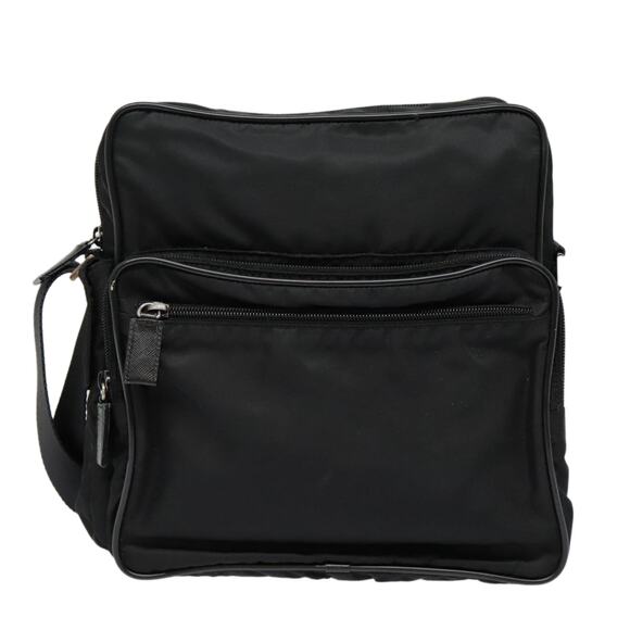 PRADA Shoulder Bag Nylon Black - Picture 13 of 16